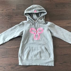 TNA grey and pink hoodie in small